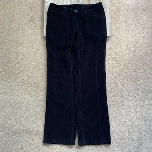 Columbia 8 Regular Black Corduroy Cord Pants Actual W 30.5 x I 31 3/4